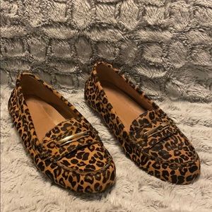 Vionic leopard loafers
